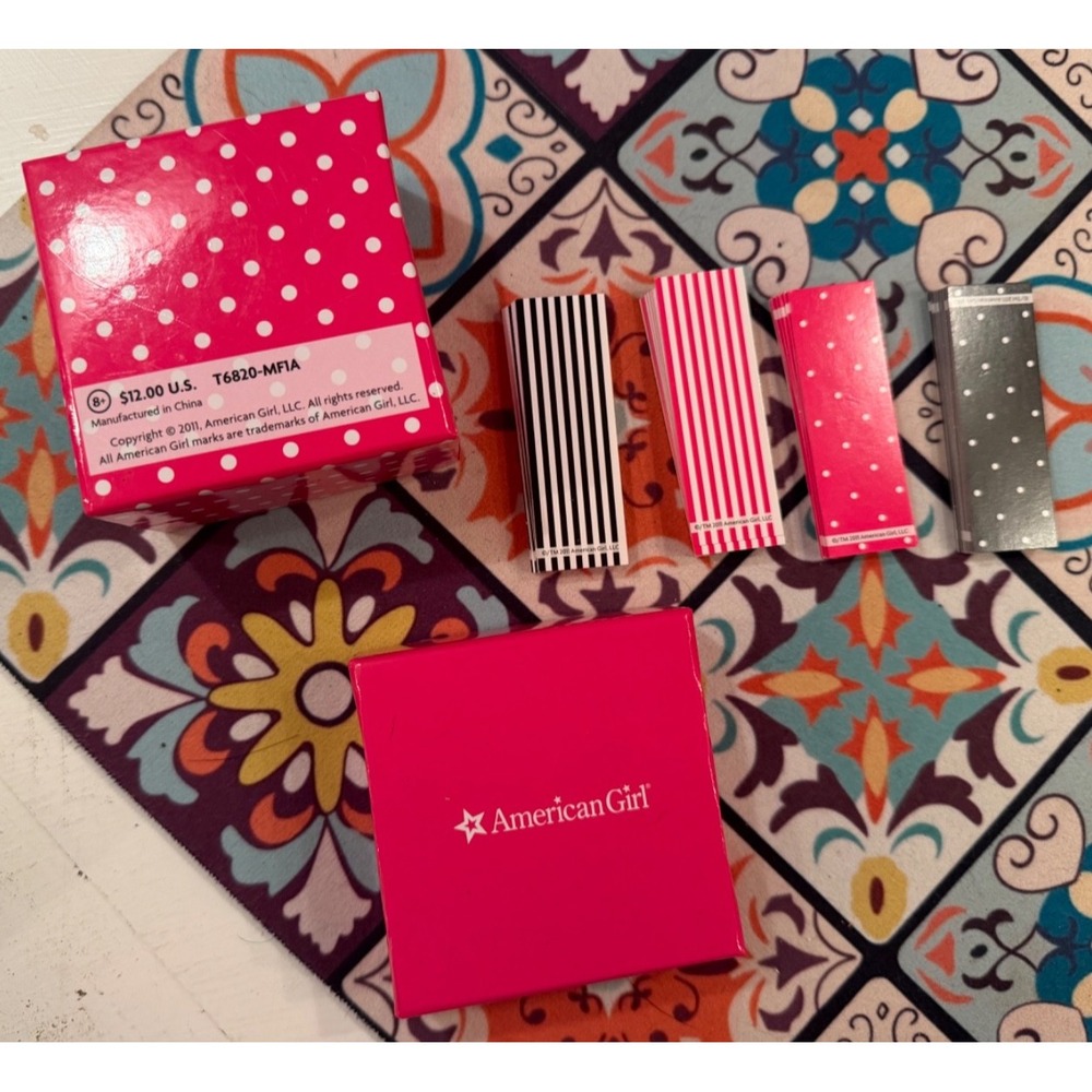 American Girl Doll Cafe Bistro Experience Table Talker Cards Game RARE!